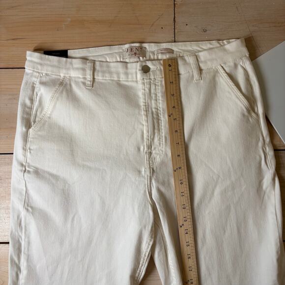 Jen7 by Seven for all Mankind NWT Women's White Trouser Pants Size 16 - Picture 10 of 10